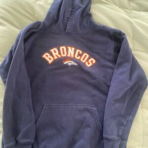 Reebok Navy Broncos Hoodie
